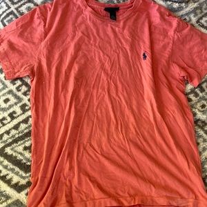 Ralph Lauren, Polo, Salmon, 100% Cotton, Tee